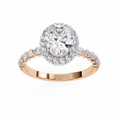 Eternity Halo Solitaire Ring 1.66 Carat – Radiant Love