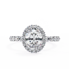 Eternity Halo Solitaire Ring 1.66 Carat – Radiant Love