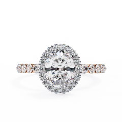 Eternity Halo Solitaire Ring 1.66 Carat – Radiant Love