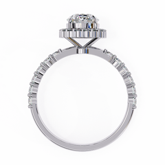 Eternity Halo Solitaire Ring 1.66 Carat – Radiant Love