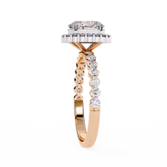Eternity Halo Solitaire Ring 1.66 Carat – Radiant Love