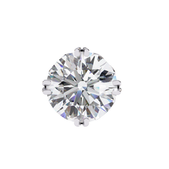 2.5 Carat Round Diamond Earrings in 14K Rose Gold