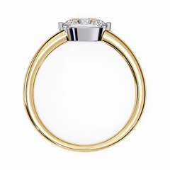 Oval Cut Solitaire Diamond Ring 0.86Ct
