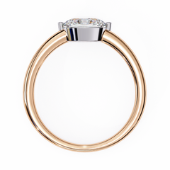Oval Cut Solitaire Diamond Ring 0.86Ct