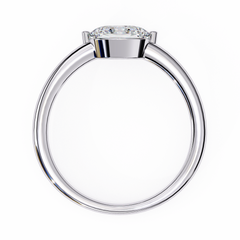 Oval Cut Solitaire Diamond Ring 0.86Ct