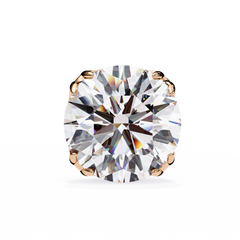 2.5 Carat Round Brilliant-Cut Lab-Grown Diamond Stud Earrings