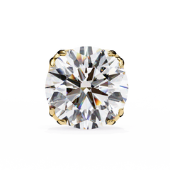 2.5 Carat Round Brilliant-Cut Lab-Grown Diamond Stud Earrings