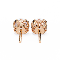 2.5 Carat Round Brilliant-Cut Lab-Grown Diamond Stud Earrings