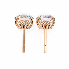 2.5 Carat Round Brilliant-Cut Lab-Grown Diamond Stud Earrings