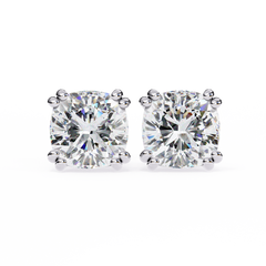 2.24 Carat Modern Solitaire Drop Earrings