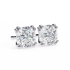 2.24 Carat Modern Solitaire Drop Earrings