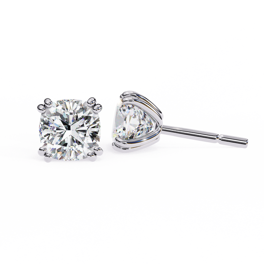 2.24 Carat Modern Solitaire Drop Earrings