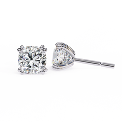 2.24 Carat Modern Solitaire Drop Earrings