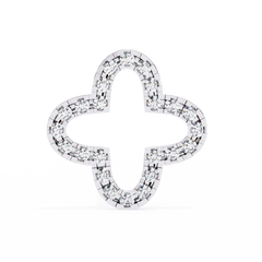 0.24 Carat Clover-Shaped Lab-Grown Diamond Earrings