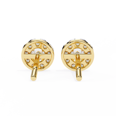 14K White Gold Round Lab-Grown Diamond Stud Earrings (0.32ct–0.50ct, G-H Color, SI1-SI2 Clarity)