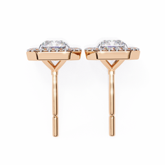 0.96 Carat Rectangular Halo Lab-Grown Diamond Pendant