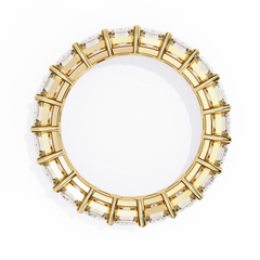 Elegant Emerald-Cut Diamond Eternity Band 4.88 Carat