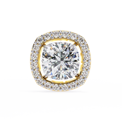 1.92 Carat Cushion-Cut Lab-Grown Diamond Stud Earrings in 14K Gold (0.96ct Each)
