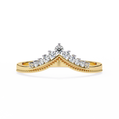 0.15 Carat Diamond Tiara-Inspired Ring