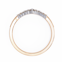 0.15 Carat Diamond Tiara-Inspired Ring