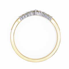 0.15 Carat Diamond Tiara-Inspired Ring