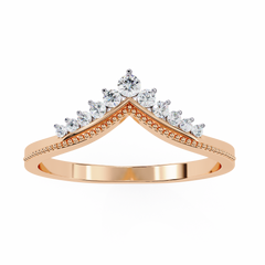 0.15 Carat Diamond Tiara-Inspired Ring