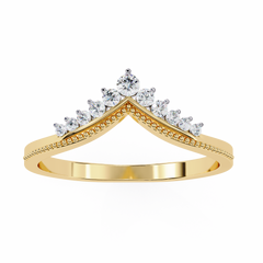 0.15 Carat Diamond Tiara-Inspired Ring