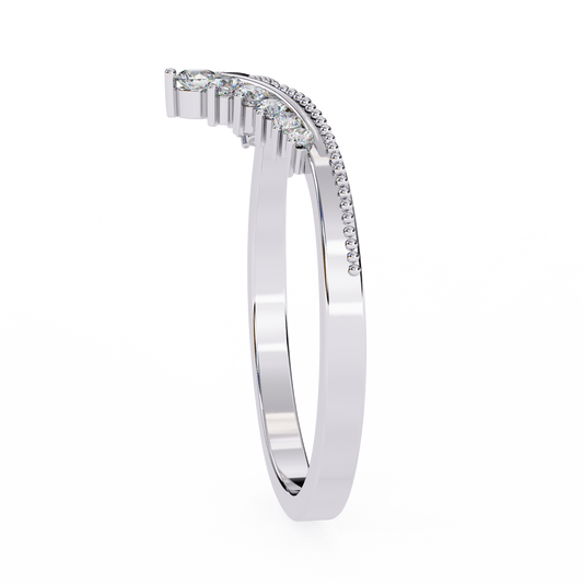 0.15 Carat Diamond Tiara-Inspired Ring