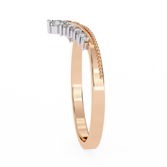 0.15 Carat Diamond Tiara-Inspired Ring