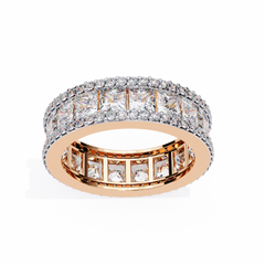 Galexis 3.54 Carat Princess-Cut Lab Grown Diamond Eternity Band