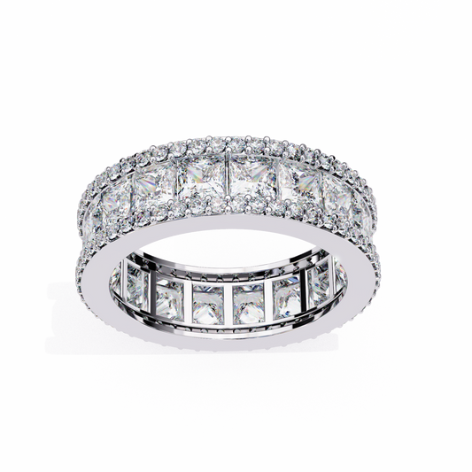 Galexis 3.54 Carat Princess-Cut Lab Grown Diamond Eternity Band
