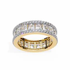 Galexis 3.54 Carat Princess-Cut Lab Grown Diamond Eternity Band