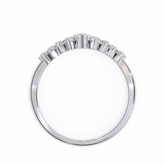 Celestial Harmony Ring with 0.39 Carat Marquise Diamond