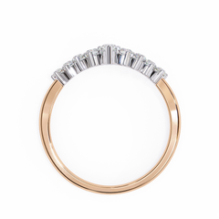 Celestial Harmony Ring with 0.39 Carat Marquise Diamond