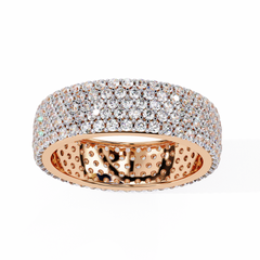 1.81 Carat Micro Pavé Diamond Eternity Band
