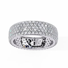 1.81 Carat Micro Pavé Diamond Eternity Band