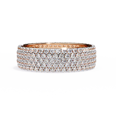 1.81 Carat Micro Pavé Diamond Eternity Band