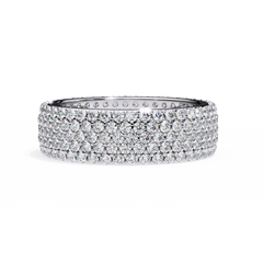 1.81 Carat Micro Pavé Diamond Eternity Band