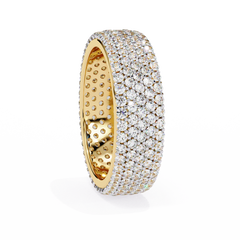 1.81 Carat Micro Pavé Diamond Eternity Band