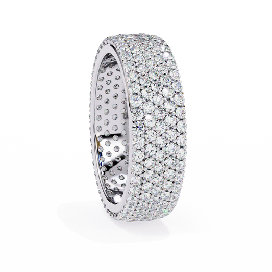 1.81 Carat Micro Pavé Diamond Eternity Band