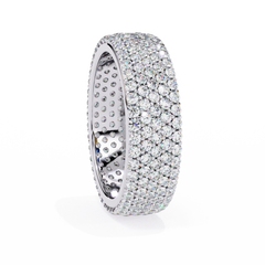1.81 Carat Micro Pavé Diamond Eternity Band