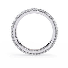 1.81 Carat Micro Pavé Diamond Eternity Band