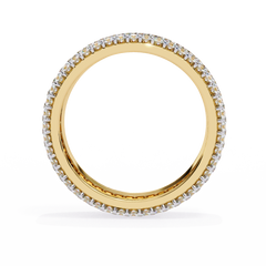 1.81 Carat Micro Pavé Diamond Eternity Band