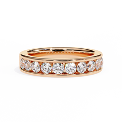 1.01 Carat Classic Pavé-Set Round Diamond Ring