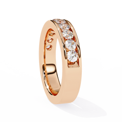 1.01 Carat Classic Pavé-Set Round Diamond Ring