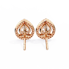 0.81 Carat Dazzling Oval-Cut Diamond Earrings in Gold