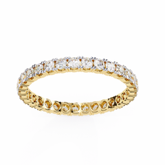 0.99 Carat Round Lab-Grown Diamond Band Ring