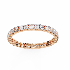 0.99 Carat Round Lab-Grown Diamond Band Ring