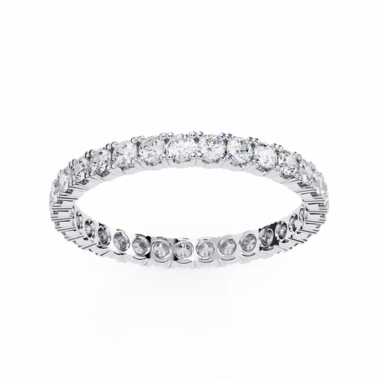 0.99 Carat Round Lab-Grown Diamond Band Ring
