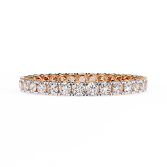 0.99 Carat Round Lab-Grown Diamond Band Ring